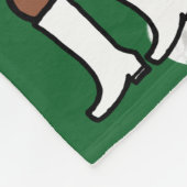 Couverture Polaire Danseur de neige vert (Coin)