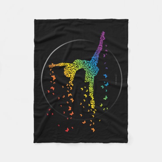 Couverture Polaire Danseur de papillon (Devant)