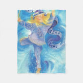 Couverture Polaire Danseur de ruban d'année bissextile (Devant)