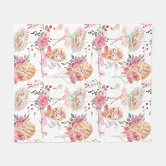 Couverture Polaire Danseurs de ballet (Devant (Horizontal))