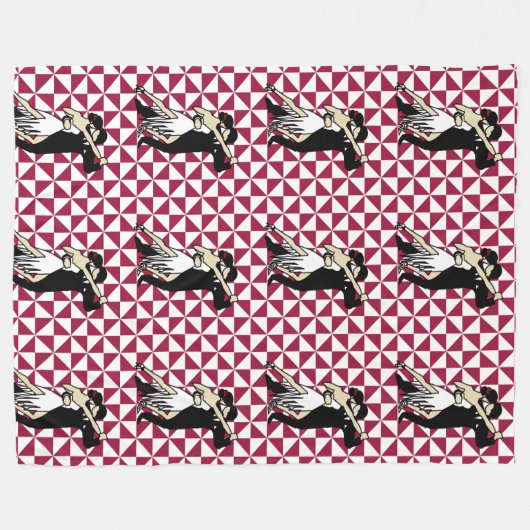 Couverture Polaire Danseurs de tango (Devant (Horizontal))