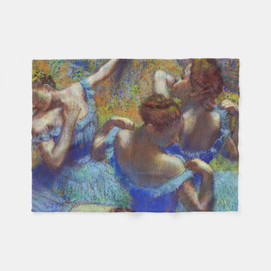 Couverture Polaire Danseurs en bleu, Edgar Degas (Devant (Horizontal))