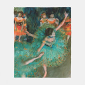 Couverture Polaire Danseurs en vert par Edgar Degas (Devant)