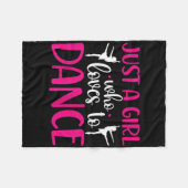 Couverture Polaire Danseurs Juste Une Fille Qui Aime Danser Ballerina (Devant (Horizontal))