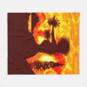 Couverture Polaire Danseuse de hula (Devant (Horizontal))