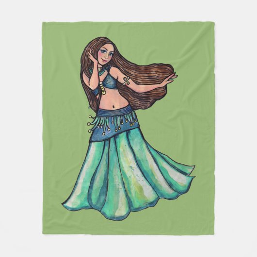 Couverture Polaire Danseuse du ventre (Devant)