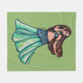 Couverture Polaire Danseuse du ventre (Devant (Horizontal))