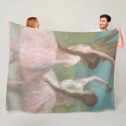 Couverture Polaire Danseuses en rose Edgar Degas (En situation)