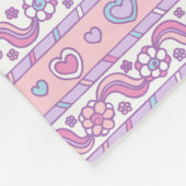 Couverture Polaire Darcy lettre D nom personnalisé signifiant modèle (Coin)