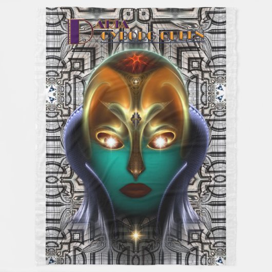 Couverture polaire Daria Cyborg Queen Tech (Devant)