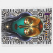 Couverture polaire Daria Cyborg Queen Tech (Devant (Horizontal))