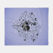 Couverture Polaire Dark Abstrait Whimsical Fixe Coeur brisé (Devant (Horizontal))