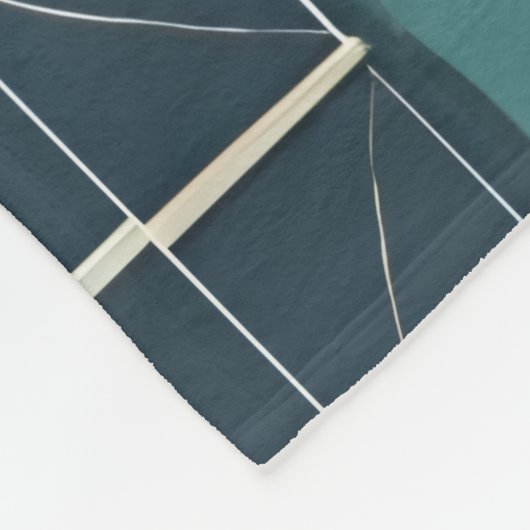 Couverture Polaire Dark Blue, Teal, Brown, and Tan Geometric Pattern (Coin)