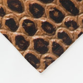 Couverture Polaire dark leather background (Coin)