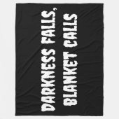 Couverture Polaire Darkness Falls, Appels Blanches Halloween (Devant)