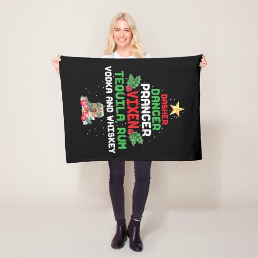 Couverture Polaire Dasher Arbre Danseur Vixen Tequila Whiskey (En situation)