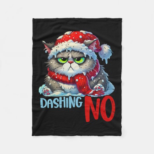 Couverture Polaire Dashing À Travers Le No Drôle Sarcastique Noël C (Devant)