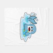 Couverture Polaire Dauphin avec water polo (Devant (Horizontal))
