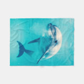 Couverture Polaire Dauphin de Bottlenosed sous-marin (Devant (Horizontal))