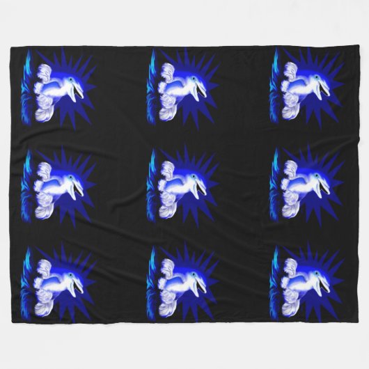 Couverture Polaire Dauphin souriant (Devant (Horizontal))