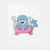 Couverture Polaire Dauphin sur baignoire (Devant)