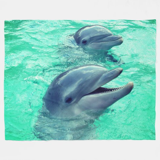 Couverture Polaire Dauphins (Devant (Horizontal))