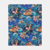 Couverture Polaire Dauphins gris de l'océan tropical récif corallien (Devant)