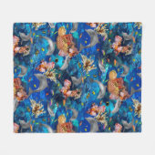 Couverture Polaire Dauphins gris de l'océan tropical récif corallien (Devant (Horizontal))