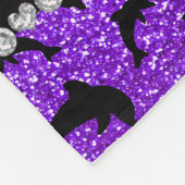 Couverture Polaire Dauphins pourpres personnalisés de parties (Coin)