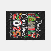 Couverture Polaire Davis Family Christmas 2025 Matching Pjs Xmas Squa (Devant (Horizontal))