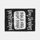 Couverture Polaire Day Drinking From A Mug, Sarcastic Funny Quotes (Devant (Horizontal))