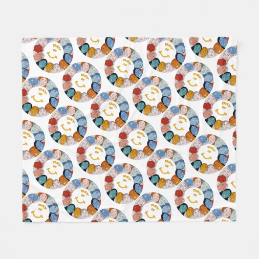 Couverture Polaire Day of Happiness  (Devant (Horizontal))