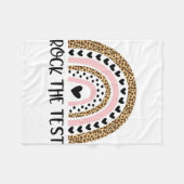 Couverture Polaire Day Rock L'Enseignant De Test Funny Rainbow Testin (Devant (Horizontal))