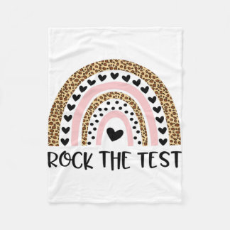 Couverture Polaire Day Rock L'Enseignant De Test Funny Rainbow Testin