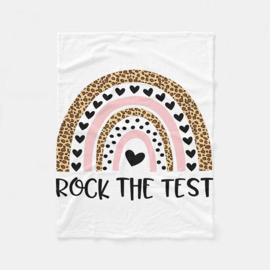 Couverture Polaire Day Rock L'Enseignant De Test Funny Rainbow Testin (Devant)