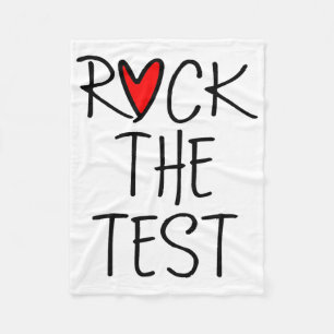 Couverture Polaire Day Rock The Test Teacher Test Day Funny Teache