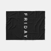 Couverture Polaire Days Of The Week Monday Tuesday Wednesday Thursday (Devant (Horizontal))