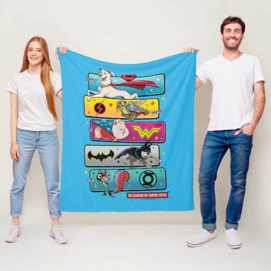 Couverture Polaire DC League of Super-Pets Panels (En situation)