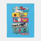 Couverture Polaire DC League of Super-Pets Panels (Devant)
