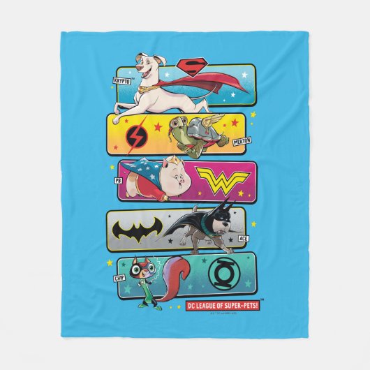 Couverture Polaire DC League of Super-Pets Panels (Devant)