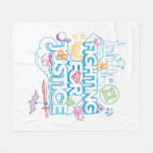 Couverture Polaire DC Super Hero Girls Fighting For Justice (Devant (Horizontal))