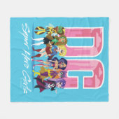 Couverture Polaire DC Super Hero Girls Lineup (Devant (Horizontal))