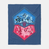 Couverture Polaire DC Super Hero Girls Teamwork Bataille (Devant)