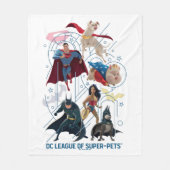 Couverture Polaire DC Trinity Heroes & Super-Pets (Devant)