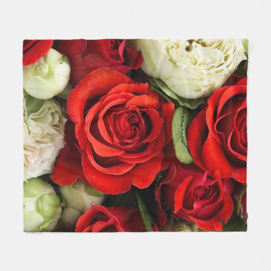 Couverture Polaire de belles fleurs (Devant (Horizontal))