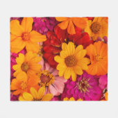 Couverture Polaire de belles fleurs (Devant (Horizontal))