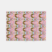 Couverture polaire de chien mignonne (Devant (Horizontal))