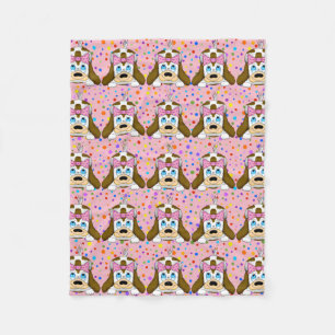 Couverture polaire de chien mignonne