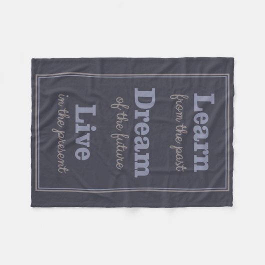 Couverture polaire de citation de motivation (Devant (Horizontal))