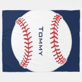 Couverture polaire de conception de base-ball (Devant (Horizontal))